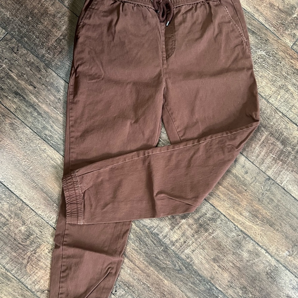 EUC Forever 21 dark brown jogger pants